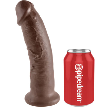 Pipedream King Cock 23 см, коричневый - Фаллоимитатор на присоске - купить в секс шопе