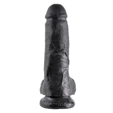 Pipedream King Cock Cock with Balls 20 см, черный - фото, отзывы