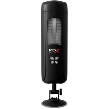 Pipedream PDX ELITE Ultimate Milker, прозрачный - Мастурбатор-вагина с функцией переминания - купить в секс шопе