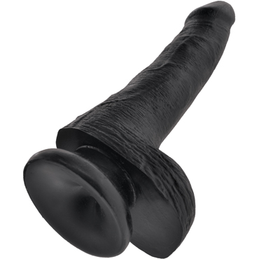 Pipedream King Cock Cock with Balls 15 см, черный - фото, отзывы