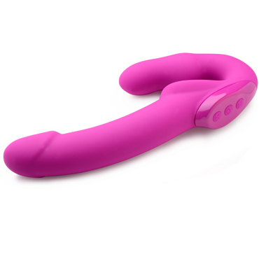 XR Brands Strap U Evoke Rechargeable, розовый - подробные фото в секс шопе Condom-Shop