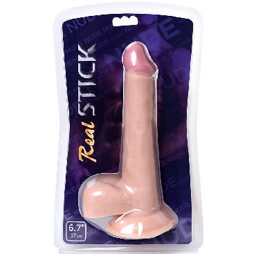 ToyFa RealStick Elite Nude 22 см, телесный - подробные фото в секс шопе Condom-Shop