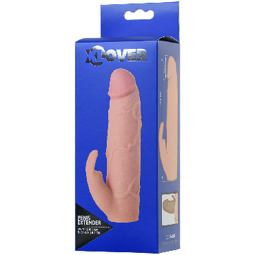 ToyFa Xlover Penis Extender, телесная, Насадка на пенис увеличивающая на 6 см и другие товары ToyFa с фото