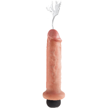 Pipedream King Cock Squirting Cock 18 см, телесный - Фаллоимитатор с семяизвержением - купить в секс шопе