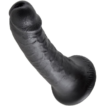 Pipedream King Cock 15 см, черный - Фаллоимитатор на присоске - купить в секс шопе