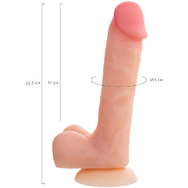 ToyFa RealStick Silicone Ryan G, телесный - подробные фото в секс шопе Condom-Shop