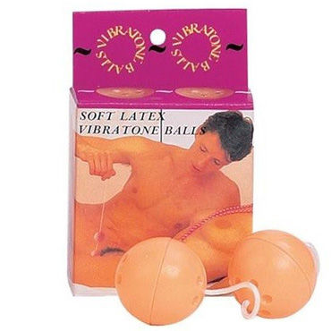 Gopaldas Latex Vibratone Balls, 3,5 см, телесные, Без вибрации, с небольшими отверстиями