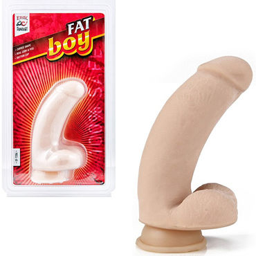 Erotic Fantasy Fat Boy Dildo, Изогнутый толстый фаллос