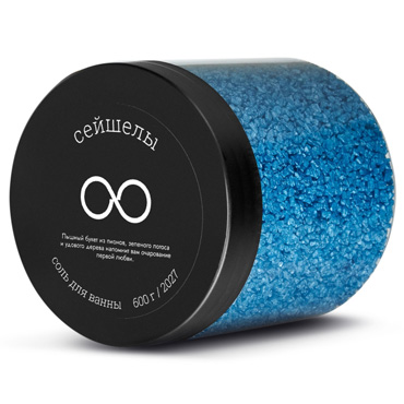 Соль для ванны Oomph Сейшелы, 600 гр, С ароматом пионов, зеленого лотоса и удового дерева