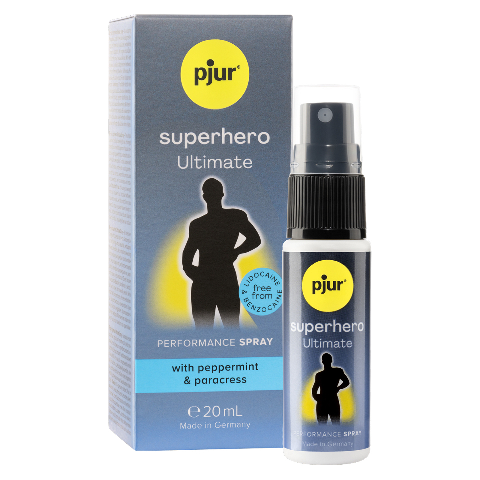 pjur superhero Ultimate Spray, 20 мл, Пролонгирующий спрей для продления удовольствия