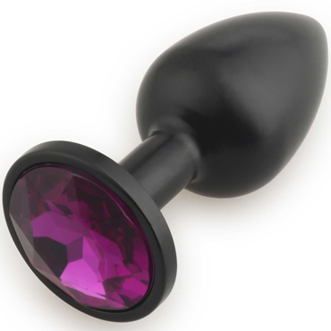 Play Secrets Rosebud Butt Plug Small, черный/фиолетовый — фото 1