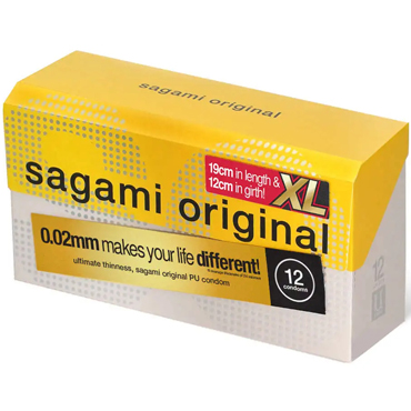 Sagami Original 0.02 XL-Size — 12 шт