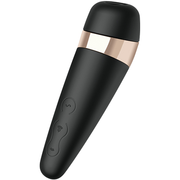 Satisfyer Pro 3 Vibration, черный - Вакуум-волновой бесконтактный стимулятор клитора с вибрацией - купить в секс шопе