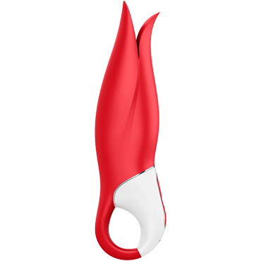 Satisfyer Vibes Power Flower, красный - Вибратор со стимулирующими лепестками - купить в секс шопе