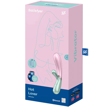 Satisfyer Hot Lover, розово-мятный, Вибратор с функцией нагрева и управлением через приложение и другие товары Satisfyer с фото