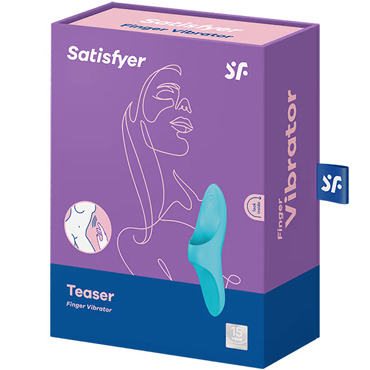 Satisfyer Teaser, голубой, Пальчиковый вибратор и другие товары Satisfyer с фото