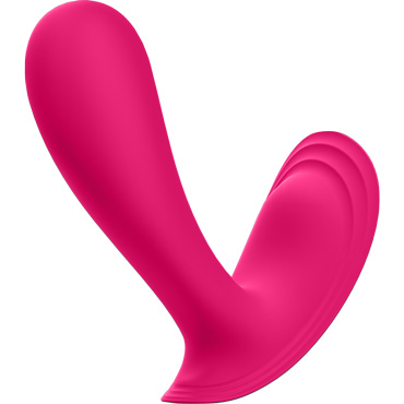 Satisfyer Top Secret, розовый, Носимый вибратор с управлением через приложение и другие товары Satisfyer с фото