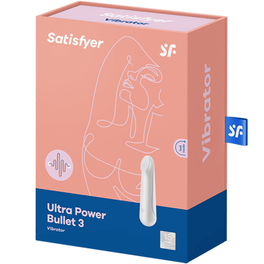 Satisfyer Ultra Power Bullet 3, белый, Мини-вибратор со стимулирующей площадкой и другие товары Satisfyer с фото