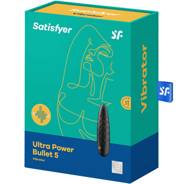 Satisfyer Ultra Power Bullet 5, черный, Мини-вибратор с рельефом и другие товары Satisfyer с фото
