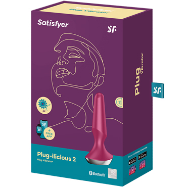 Новинка раздела Секс игрушки - Satisfyer Plug-ilicious 2, ягодная