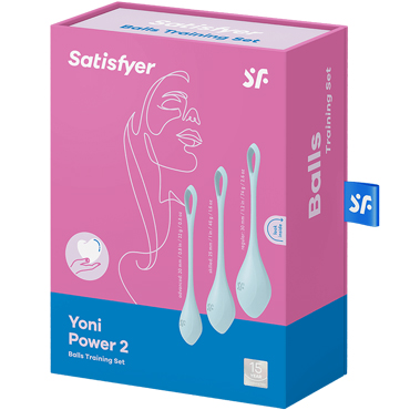 Satisfyer Yoni Power 2, голубой, Набор для тренировки мышц тазового дна и другие товары Satisfyer с фото