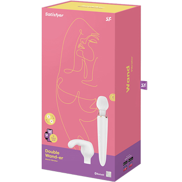 Satisfyer Double Wand-er, белый — фото 5