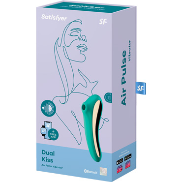 Satisfyer Dual Kiss, зеленый — фото 6
