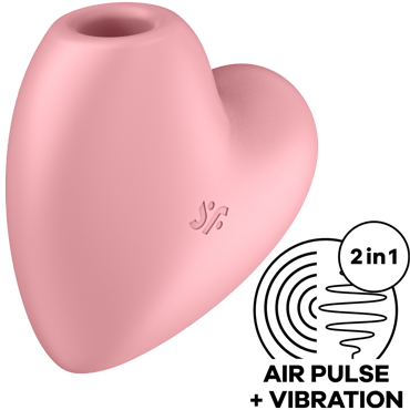 Satisfyer Cutie Heart, розовый, Бесконтактный стимулятор клитора с вибрацией