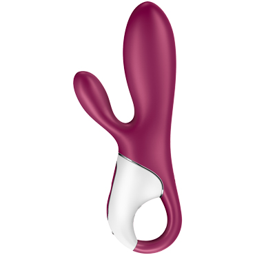 Satisfyer Hot Bunny, пурпурный - Вибратор-кролик с нагревом и управлением со смартфона - купить в секс шопе