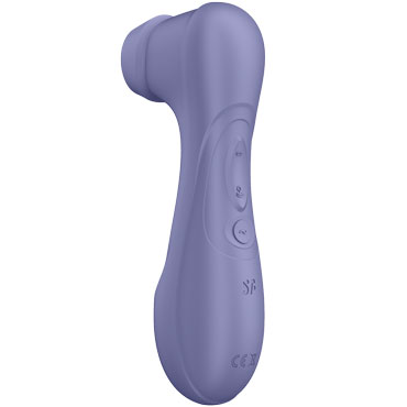 Satisfyer Pro 2 Generation 3 Connect App, фиолетовый - Вакуумный стимулятор клитора с приложением и 2 насадками - купить в секс шопе