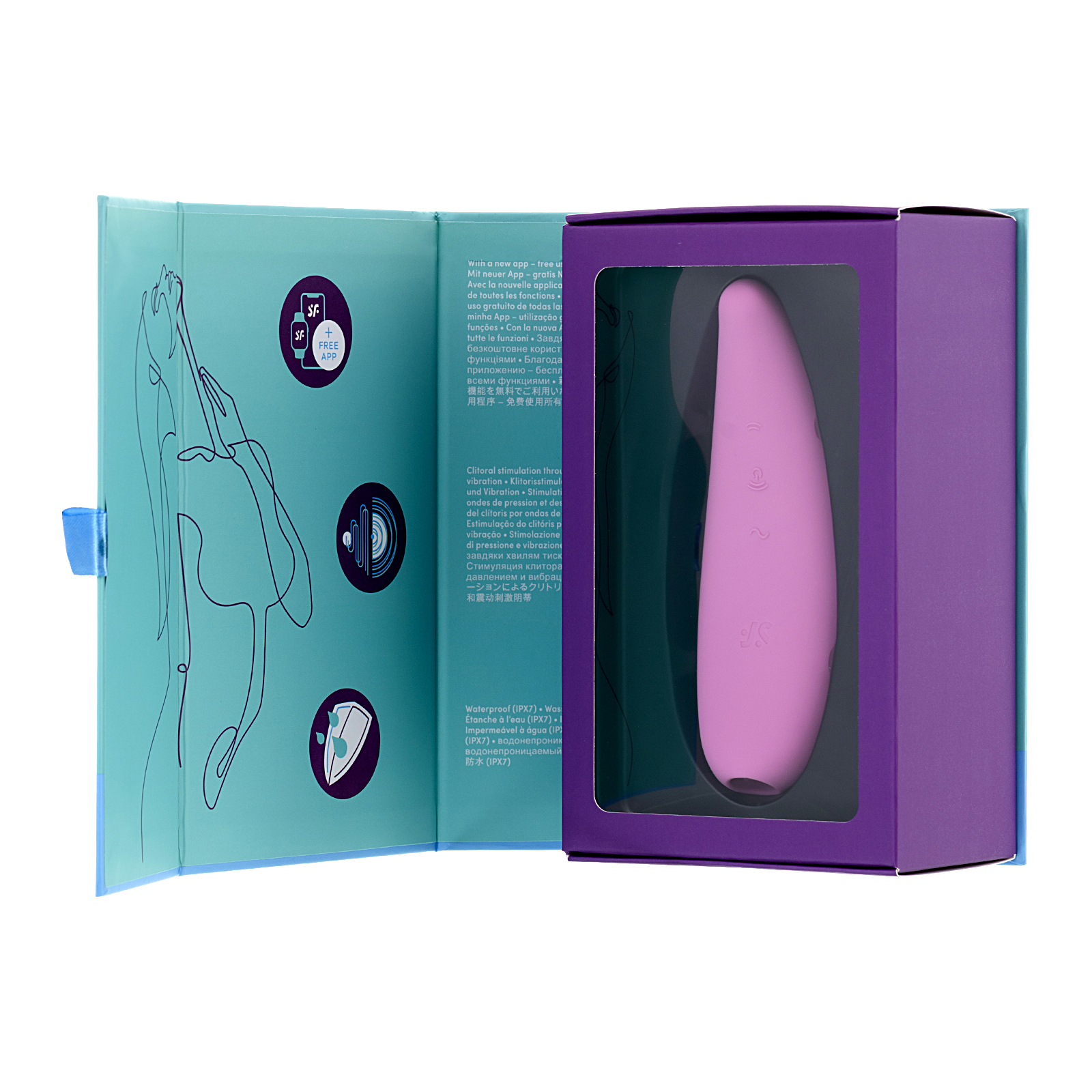 Satisfyer Curvy 3+, розовый - подробные фото в секс шопе Condom-Shop