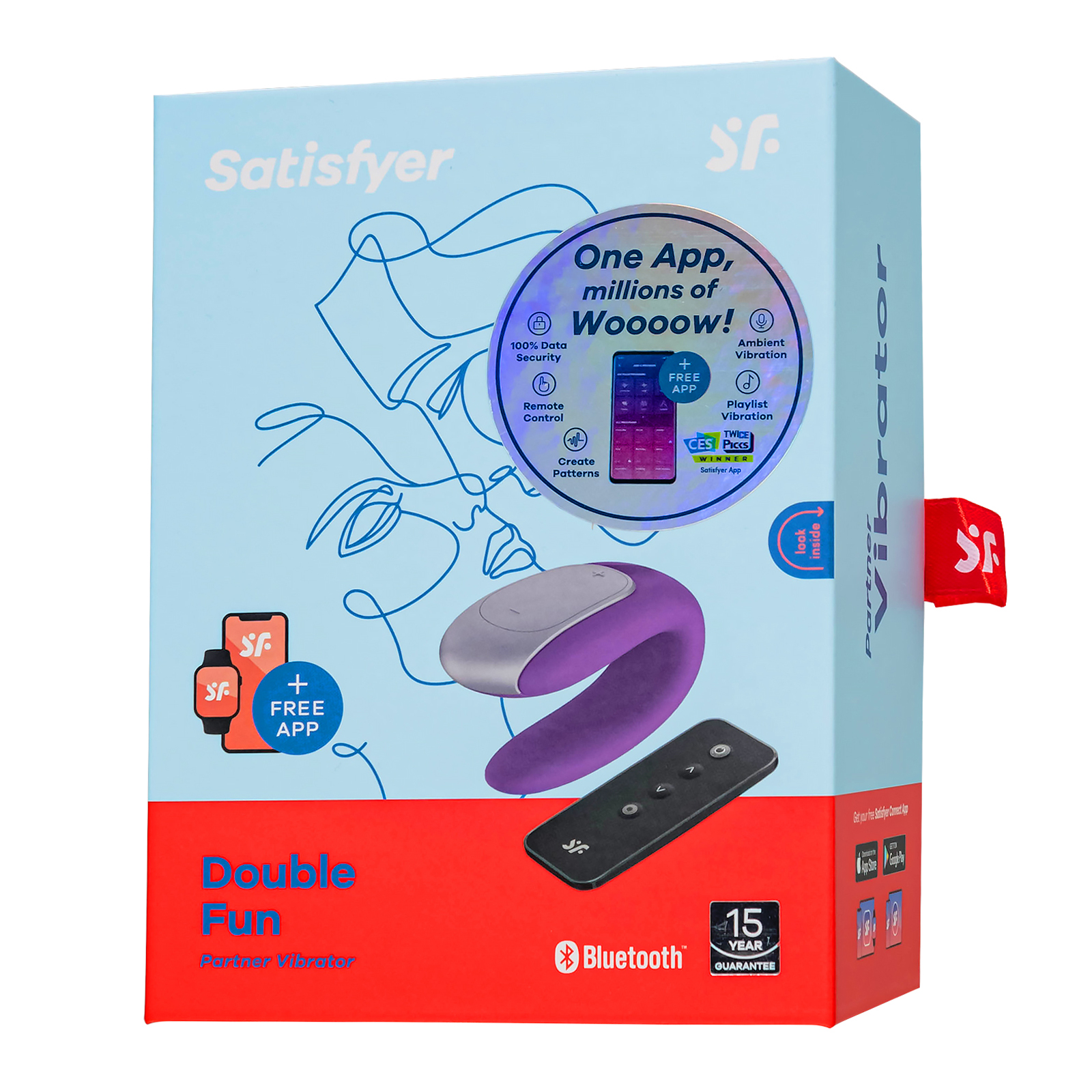 Satisfyer Double Fun, фиолетовый - фото 9
