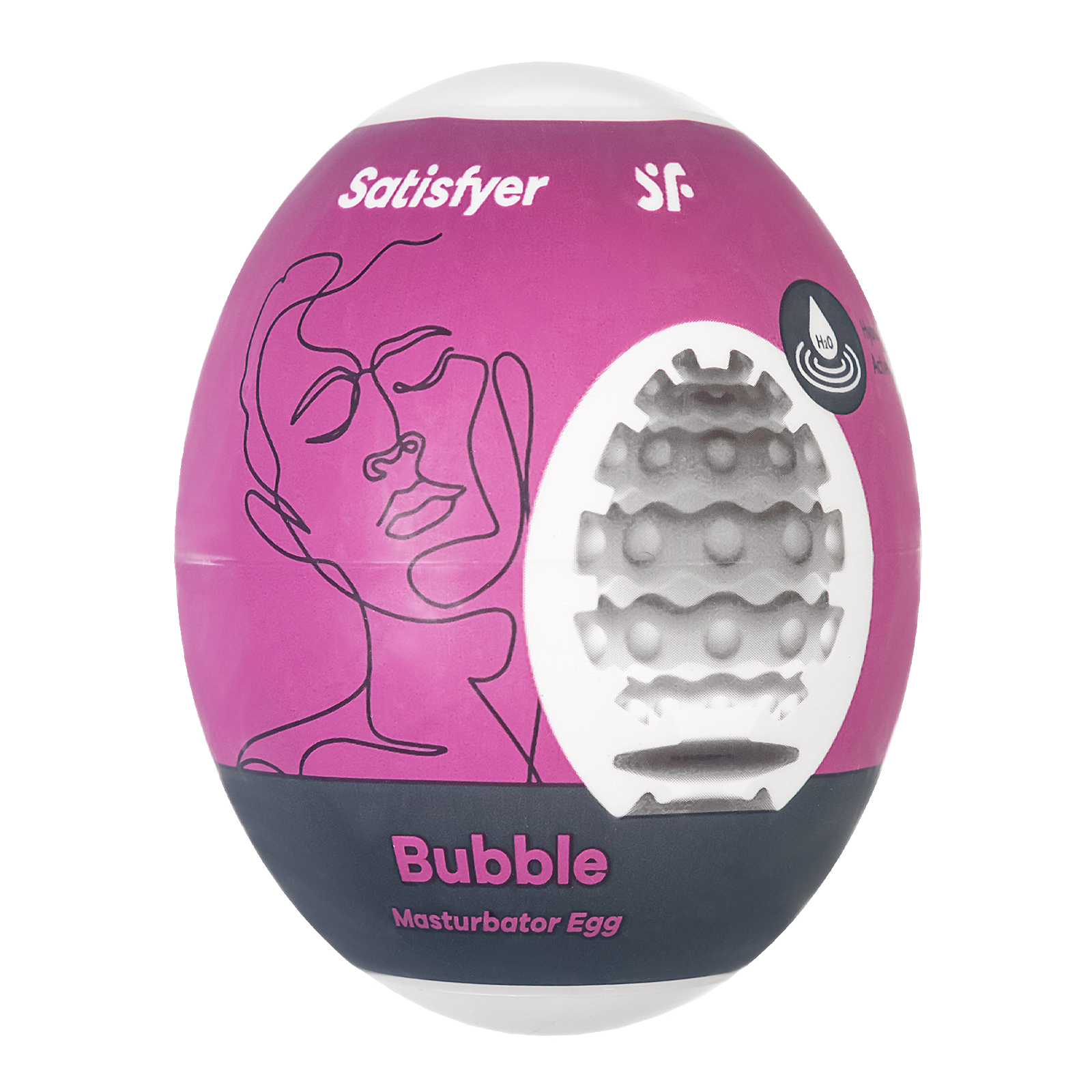 Satisfyer Masturbator Egg Bubble, 1 шт, Мастурбатор-яйцо из гидроактивного материала