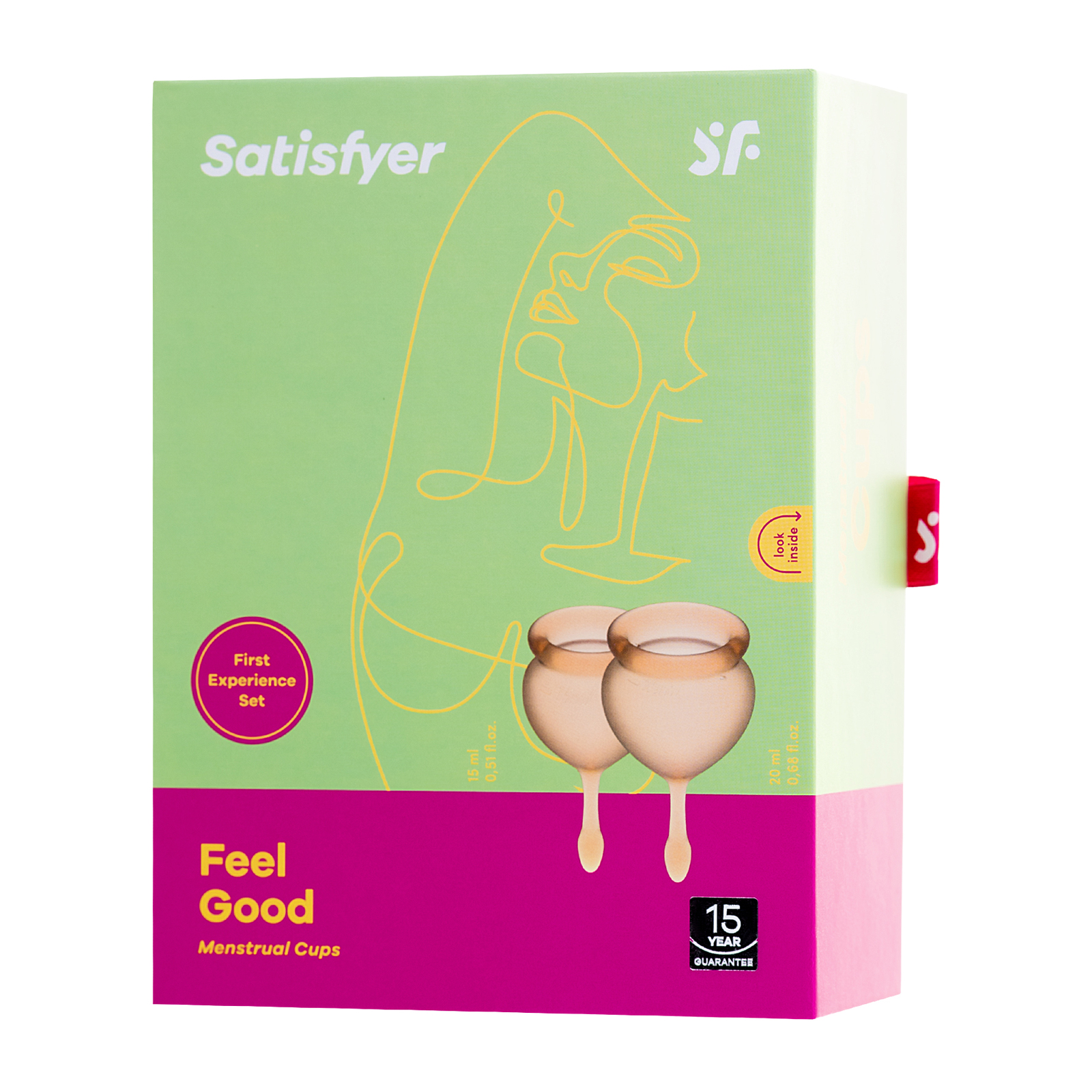 Satisfyer Feel Good Menstrual Cup, оранжевый - подробные фото в секс шопе Condom-Shop