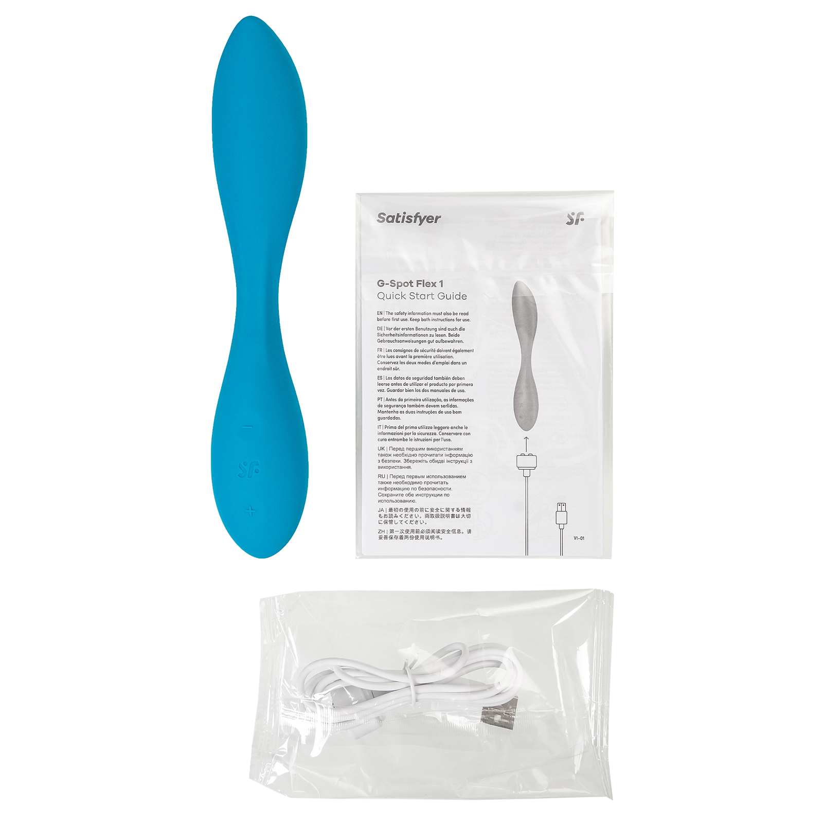Новинка раздела Секс игрушки - Satisfyer G-Spot Flex 1, бирюзовый