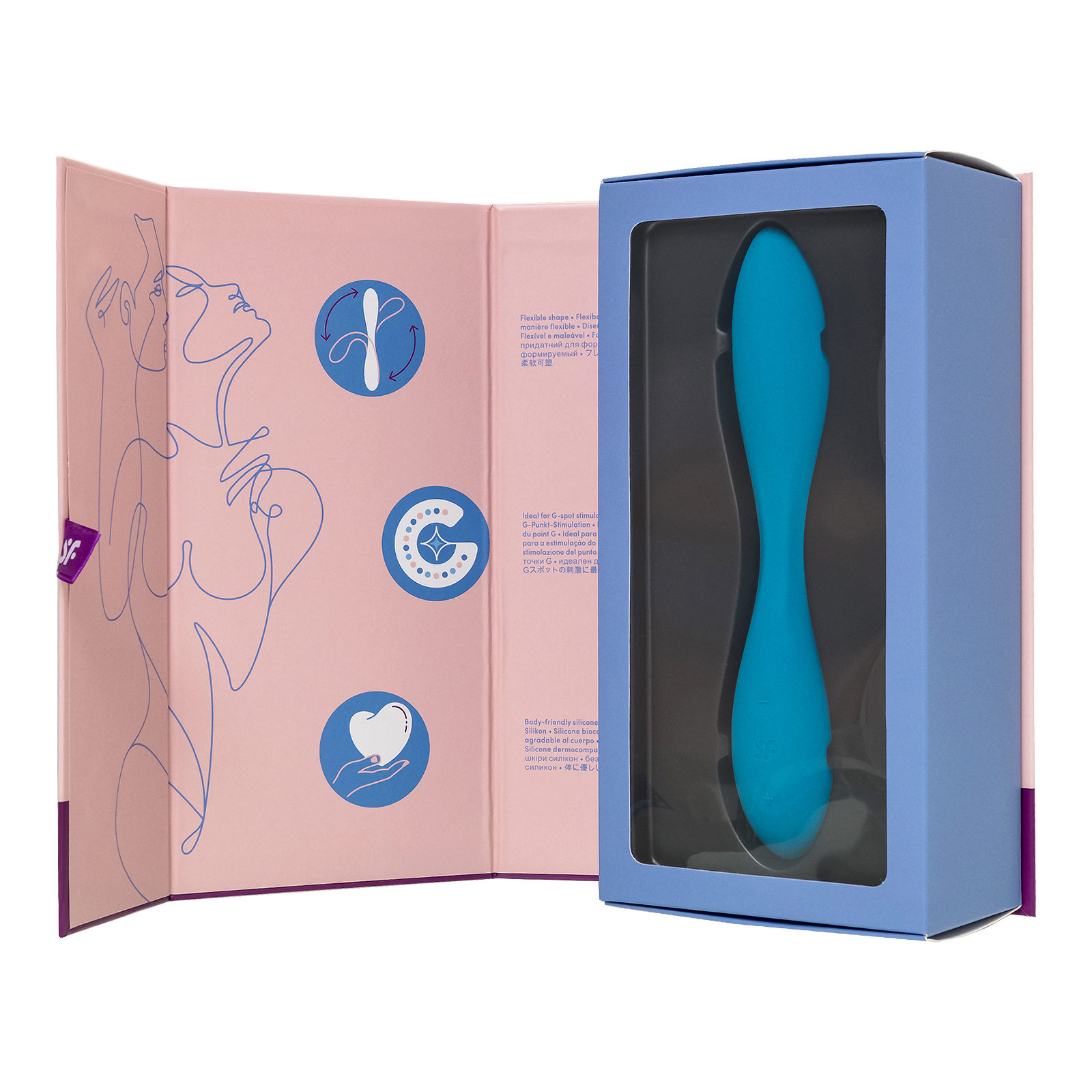 Satisfyer G-Spot Flex 1, бирюзовый - подробные фото в секс шопе Condom-Shop