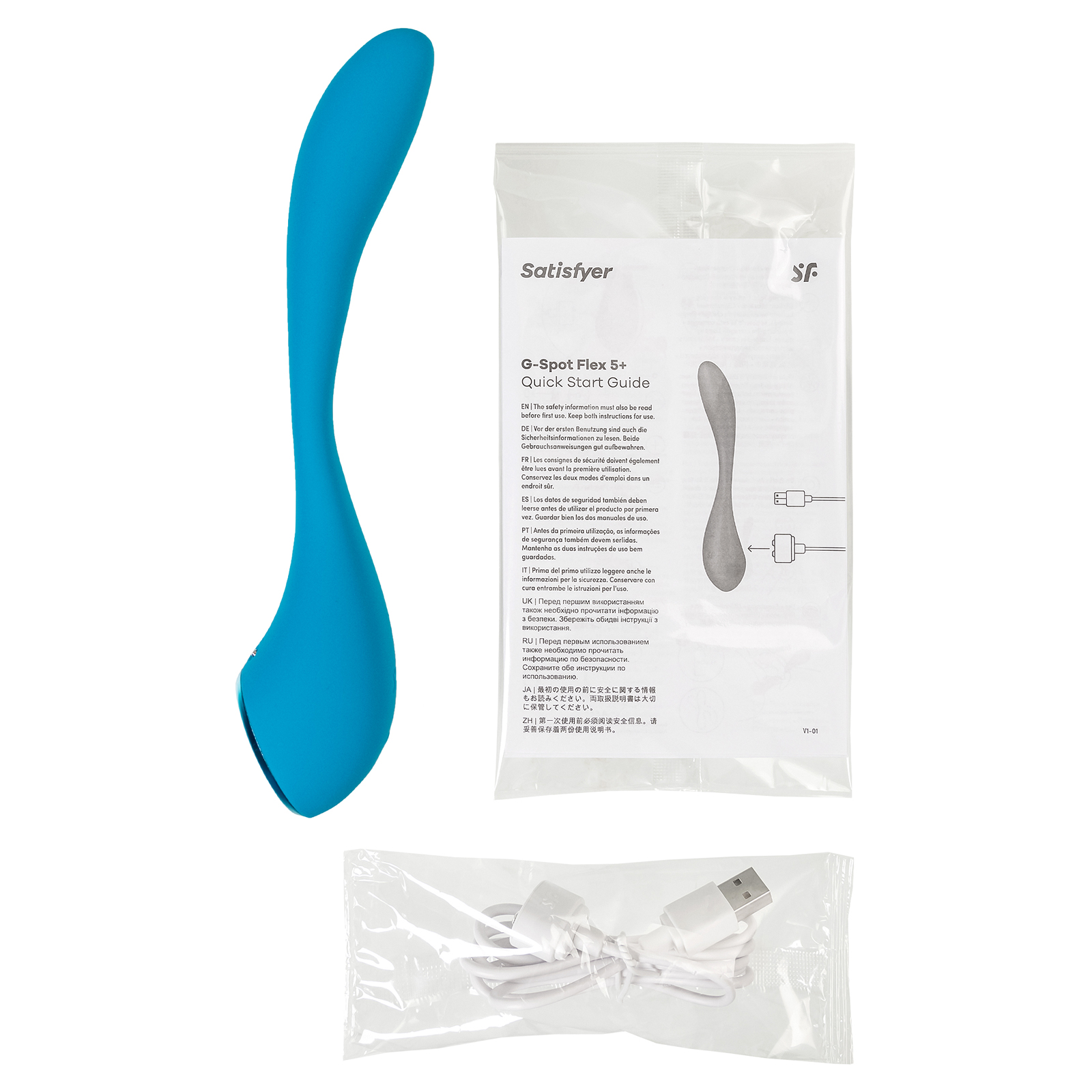 Satisfyer G-Spot Flex 5 Connect App, голубой — фото 6