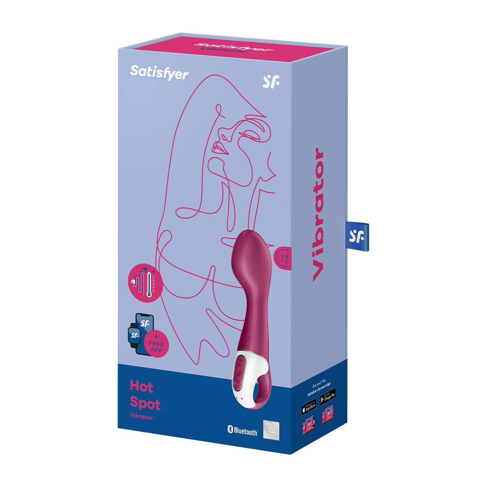 Satisfyer Hot Spot, бордовый - подробные фото в секс шопе Condom-Shop