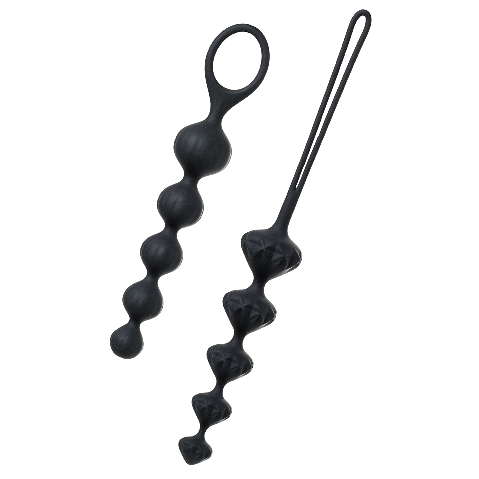 Satisfyer Love Beads, черный, Набор анальных цепочек