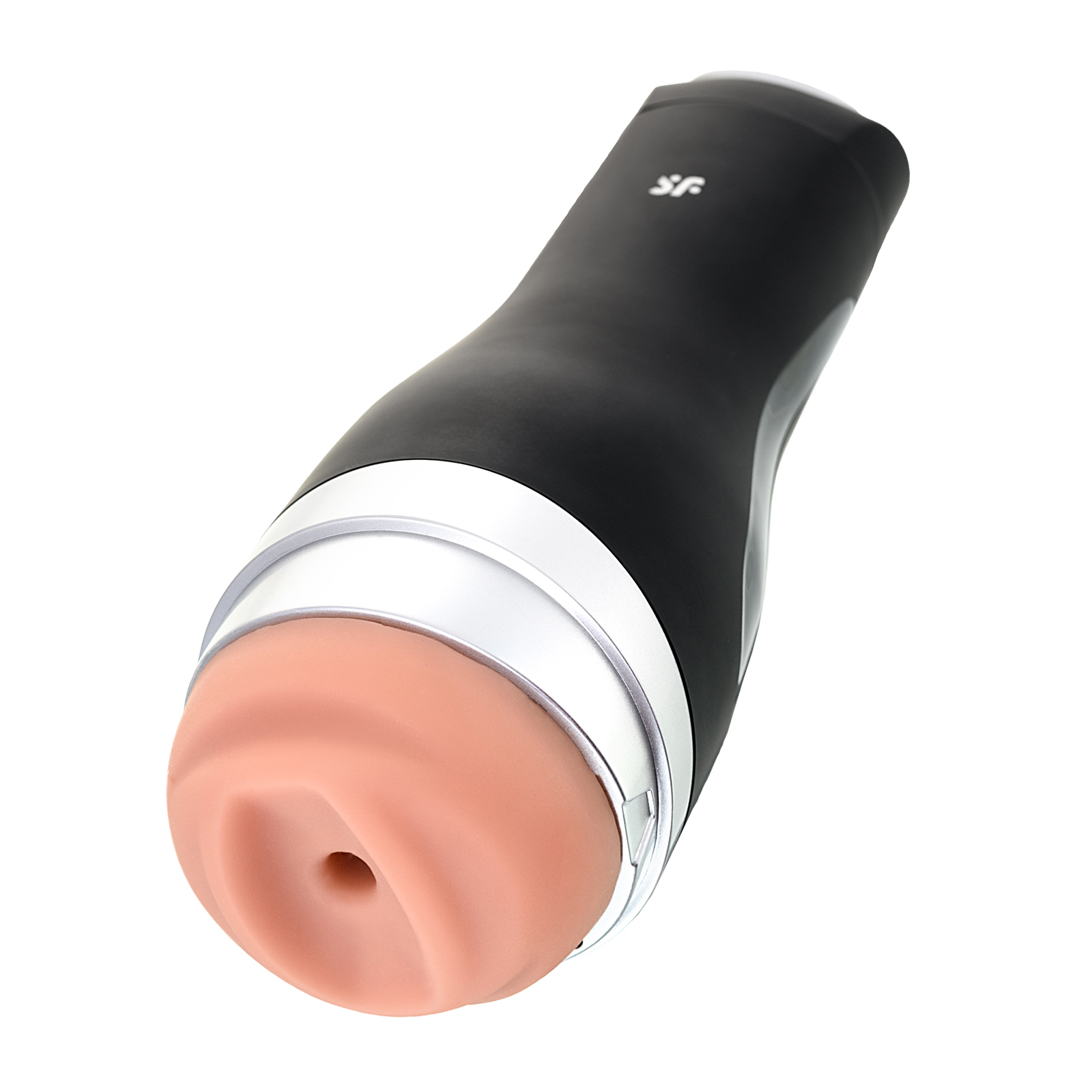 Satisfyer Men Classic, черно-серебристый - Мастурбатор в эргономичном корпусе с крышкой - купить в секс шопе