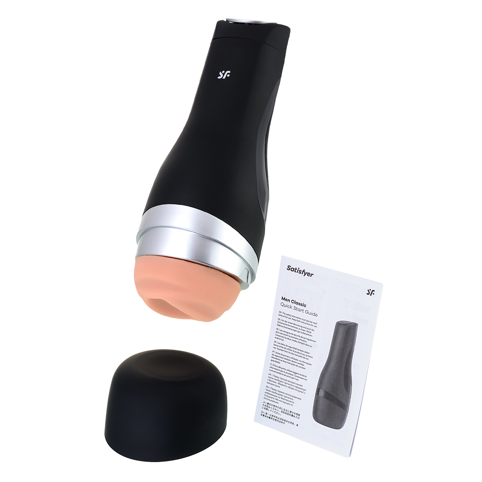 Satisfyer Men Classic, черно-серебристый - подробные фото в секс шопе Condom-Shop