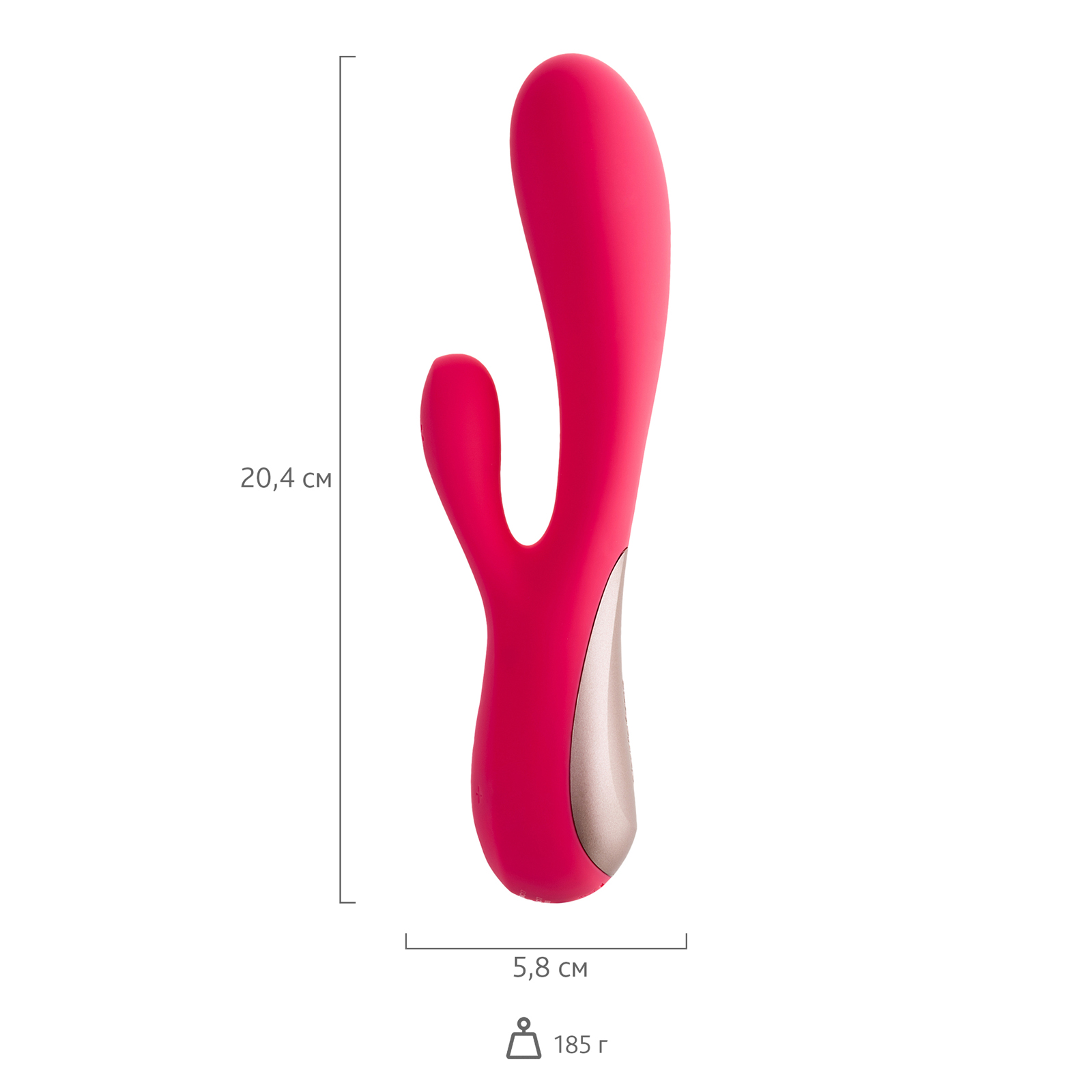 Satisfyer Mono Flex, красный - Вибратор вагинально-клиторальный с управлением со смартфона - купить в секс шопе