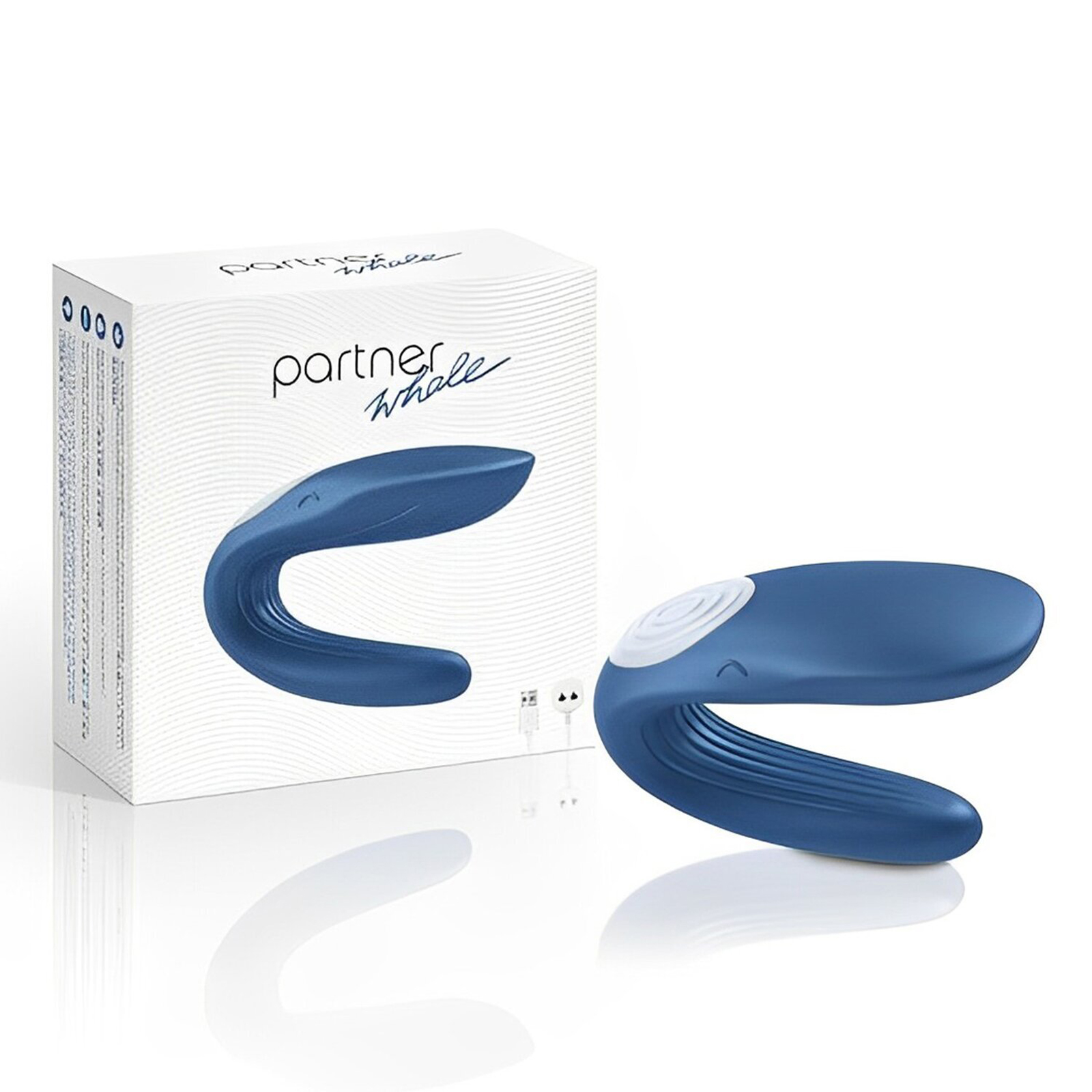 Satisfyer Partner Whale, синий - подробные фото в секс шопе Condom-Shop