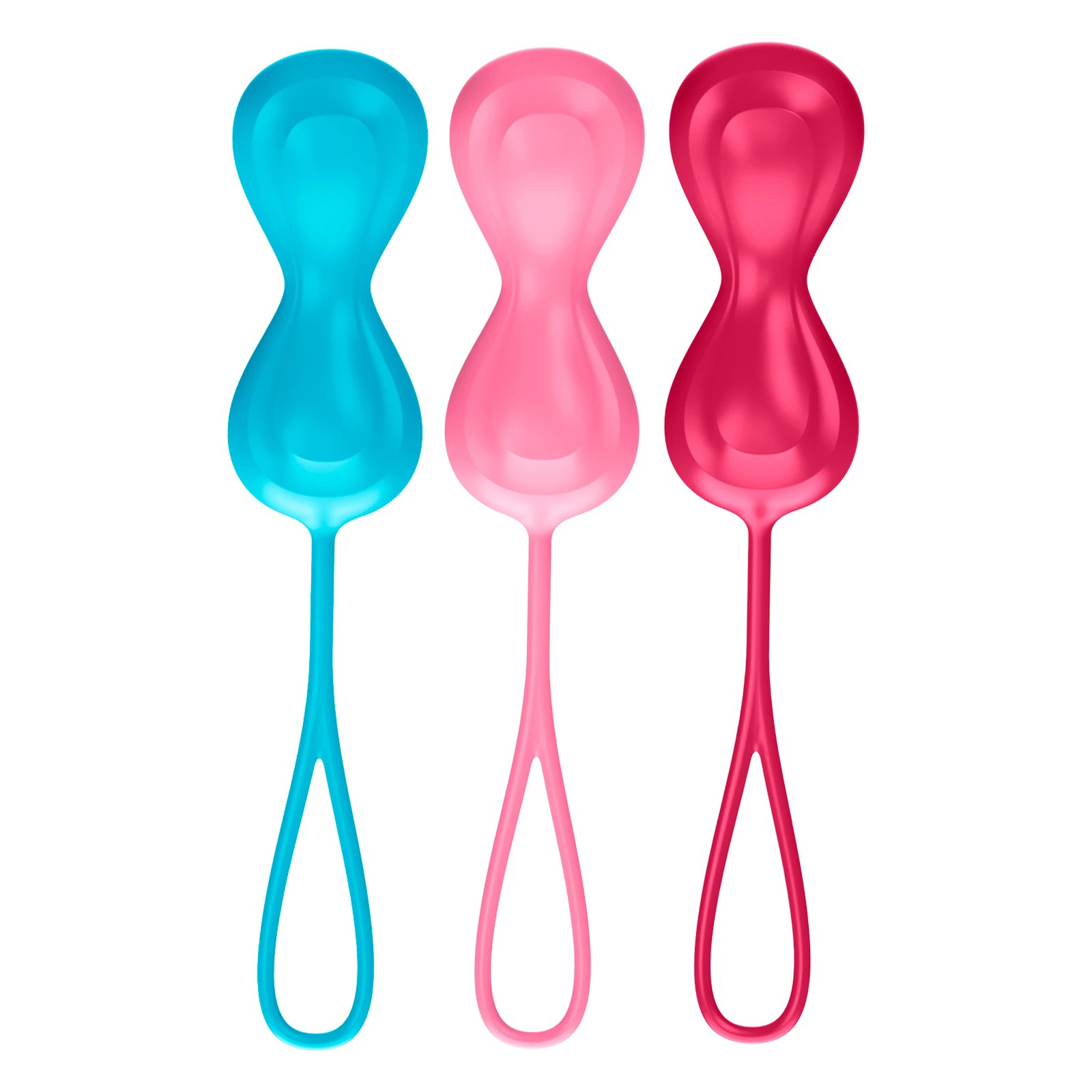 Satisfyer Power Balls, голубой/красный/розовый - фото, отзывы