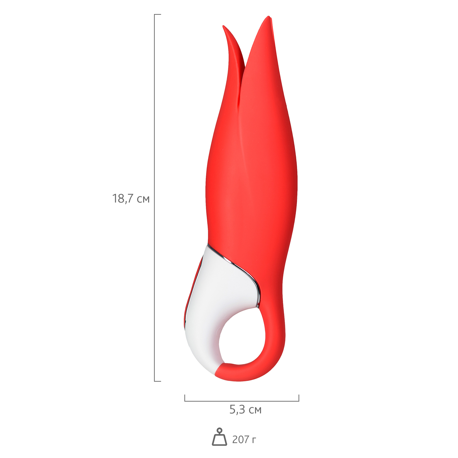 Satisfyer Vibes Power Flower, красный - Вибратор со стимулирующими лепестками - купить в секс шопе