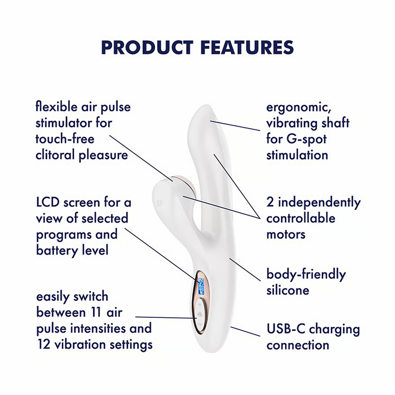 Новинка раздела Секс игрушки - Satisfyer Pro+ G-Spot Generation 2, белый