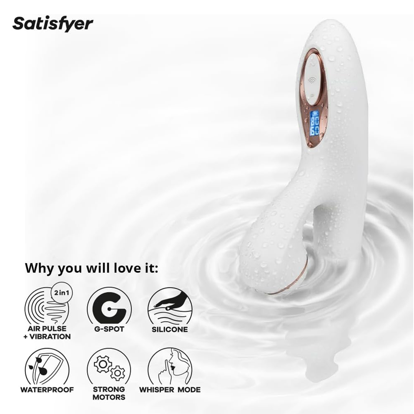 Satisfyer Pro+ G-Spot Generation 2, белый - подробные фото в секс шопе Condom-Shop