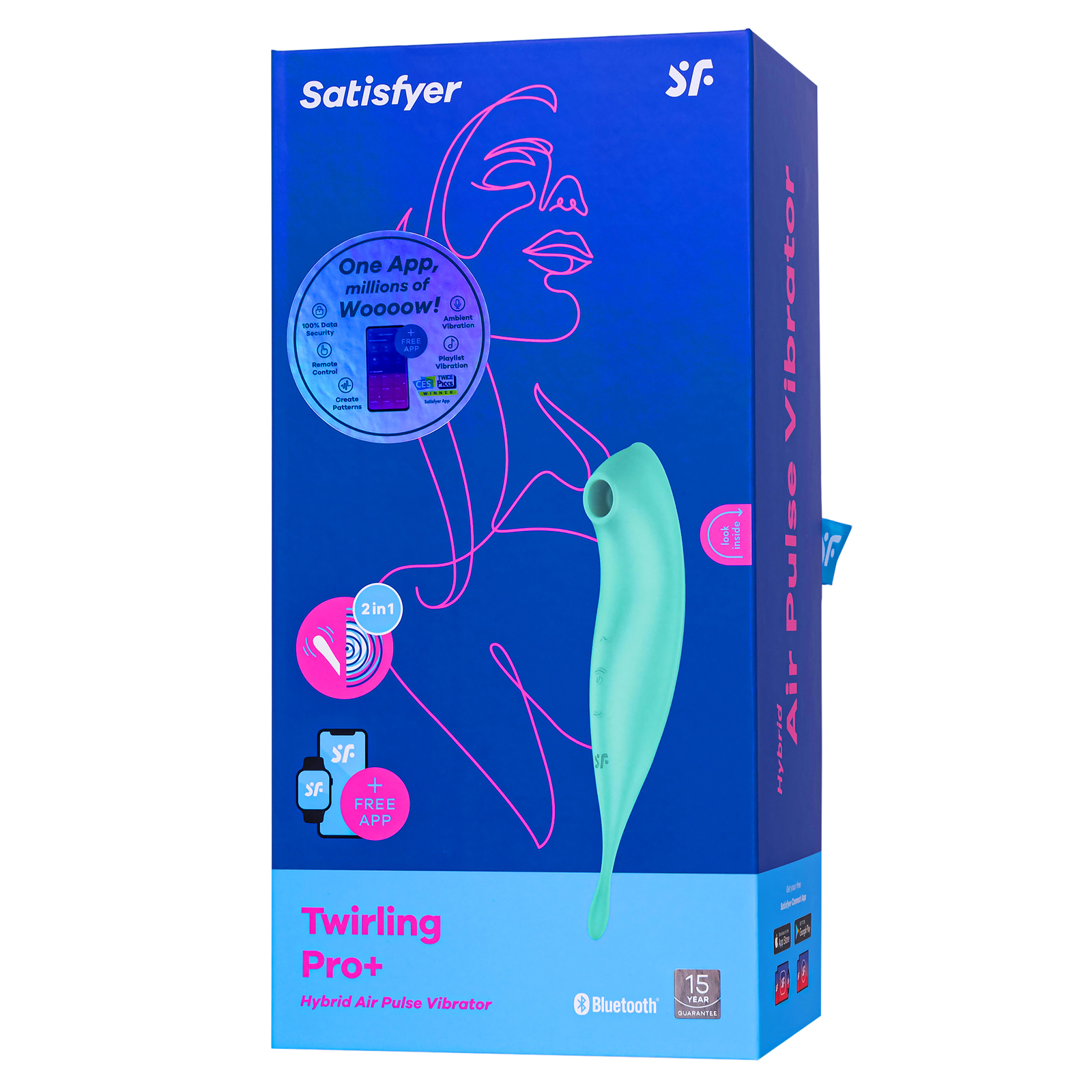 Satisfyer Twirling Pro Connect App, мятный - фото 8