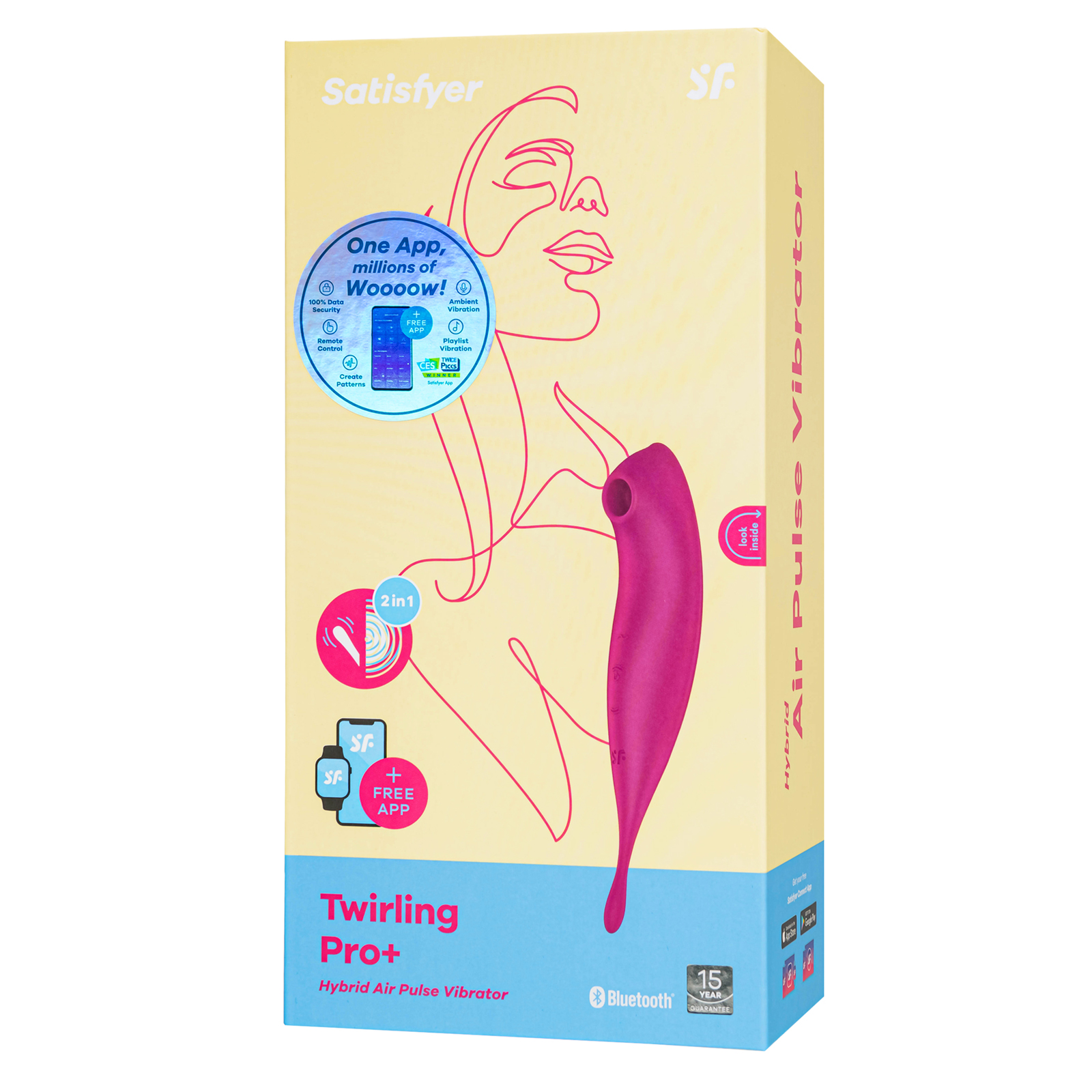 Satisfyer Twirling Pro Connect App, красный — фото 8