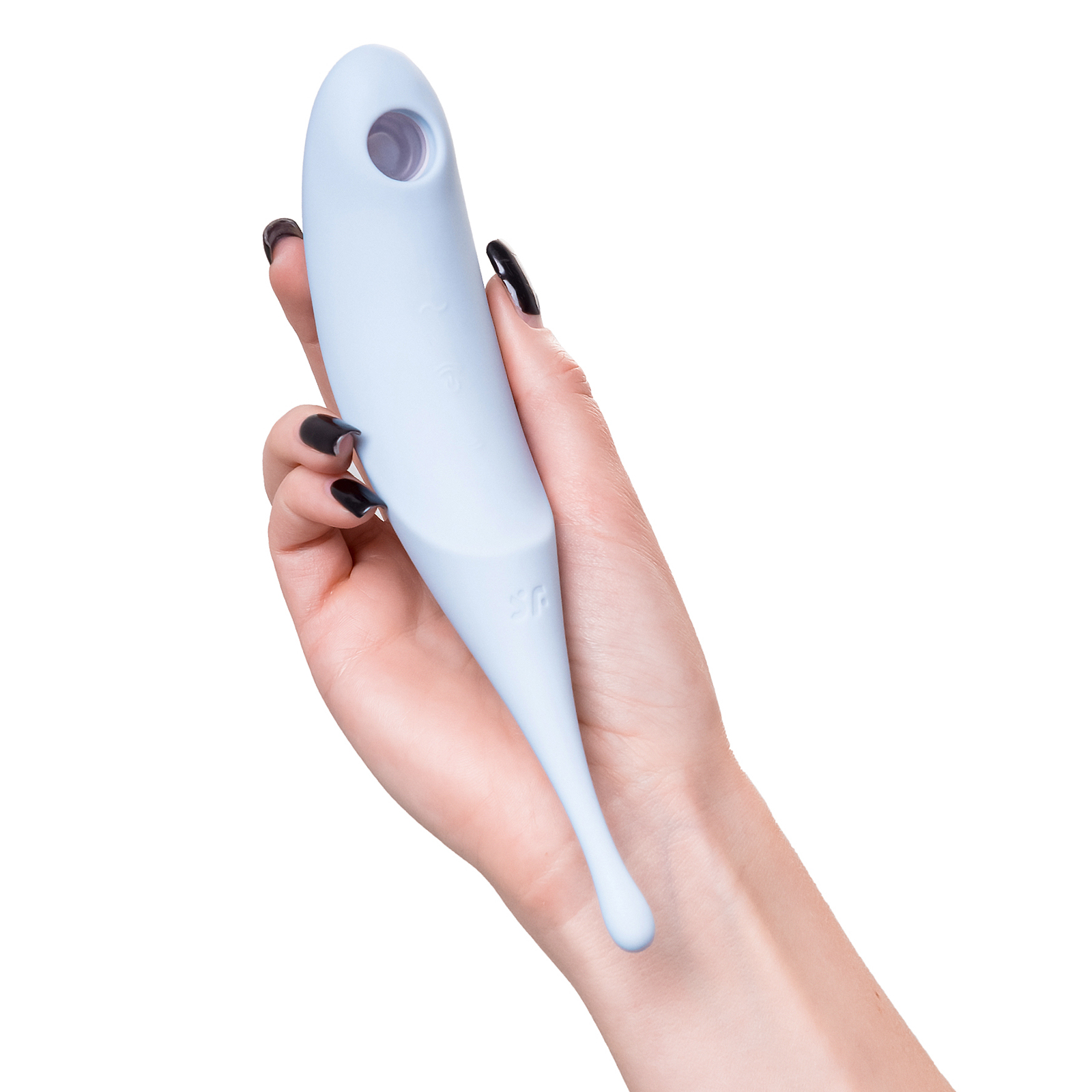 Satisfyer Twirling Pro, голубой, 20 см, Точечный виброротатор с вакуум-волновой стимуляцией и другие товары Satisfyer с фото